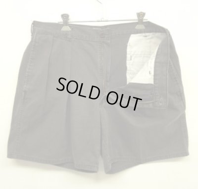 画像4: 80'S RALPH LAUREN ツープリーツ チノショーツ ブラック USA製 (VINTAGE)