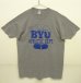 画像1: 90'S RUSSELL ATHLETIC "BYU ATHLETIC DEPT" シングルステッチ 半袖 Tシャツ 杢グレー USA製 (VINTAGE) (1)