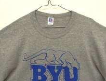 他の写真1: 90'S RUSSELL ATHLETIC "BYU ATHLETIC DEPT" シングルステッチ 半袖 Tシャツ 杢グレー USA製 (VINTAGE)