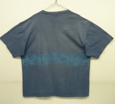 画像4: 90'S PATAGONIA 黒タグ 両面プリント 半袖 Tシャツ ブルー USA製 (VINTAGE)