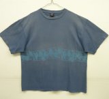 90'S PATAGONIA 黒タグ 両面プリント 半袖 Tシャツ ブルー USA製 (VINTAGE)