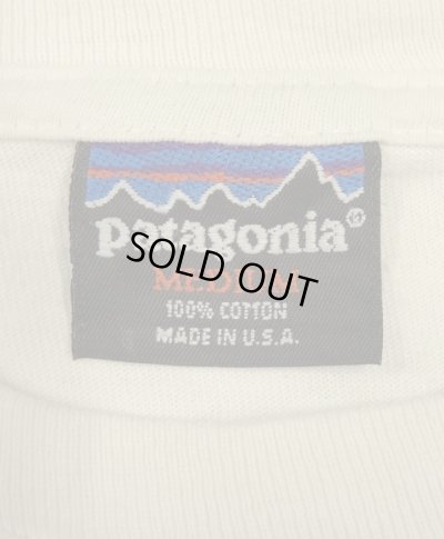 画像2: 80'S PATAGONIA 黒タグ 半袖 Tシャツ ホワイト USA製 (VINTAGE)