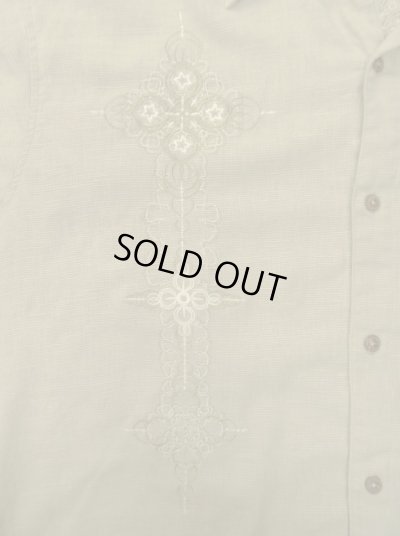 画像3: 00'S PATAGONIA "RHYTHM" ヘンプ/ポリ 刺繍入り 半袖 オープンカラーシャツ (VINTAGE)