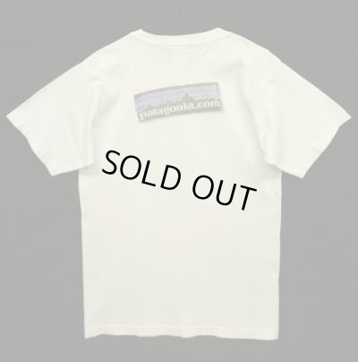画像1: 90'S PATAGONIA ロゴプリント 半袖 Tシャツ ホワイト USA製 (VINTAGE)