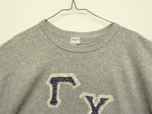 他の写真1: 80'S CHAMPION トリコタグ 88/12 Tシャツ アップリケ 杢グレー USA製 (VINTAGE)
