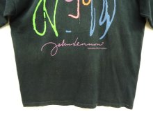 他の写真3: 90'S JOHN LENNON "BAG ONE ARTS" 両面プリント Tシャツ ブラック USA製 (VINTAGE)