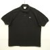 画像1: 80'S CHEMISE LACOSTE ポロシャツ ブラック フランス製 (VINTAGE) (1)