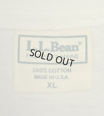 画像2: 80'S LL Bean "筆記体ロゴ" シングルステッチ 半袖 Tシャツ ホワイト USA製 (VINTAGE)
