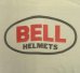 画像2: 70'S BELL HELMETS 染み込みプリント シングルステッチ 半袖 Tシャツ ホワイト (VINTAGE) (2)