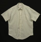 80'S BROOKS BROTHERS "MAKERS" オックスフォード 半袖 BDシャツ ストライプ USA製 (VINTAGE)