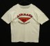 画像1: 80'S AIRBASE INTERNATIONAL 染み込みプリント シングルステッチ 半袖 Tシャツ ホワイト (VINTAGE) (1)