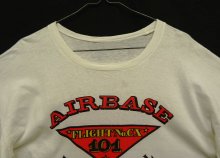 他の写真1: 80'S AIRBASE INTERNATIONAL 染み込みプリント シングルステッチ 半袖 Tシャツ ホワイト (VINTAGE)