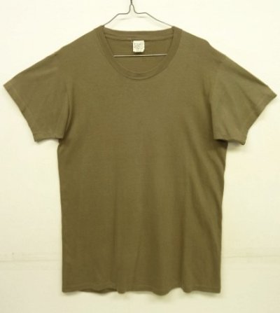 画像1: 80'S アメリカ軍 US ARMY "ALL COTTON" シングルステッチ 半袖 Tシャツ ブラウン (VINTAGE)