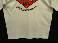 他の写真3: 80'S AIRBASE INTERNATIONAL 染み込みプリント シングルステッチ 半袖 Tシャツ ホワイト (VINTAGE)