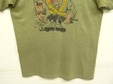 他の写真3: 80'S アメリカ軍 USMC シングルステッチ 半袖 Tシャツ オリーブ (VINTAGE)