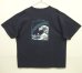 画像1: 90'S PATAGONIA 北斎波プリント BENEFICIAL T'S 半袖Tシャツ ネイビー USA製 (VINTAGE) (1)