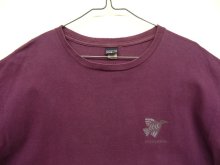 他の写真1: 90'S PATAGONIA 黒タグ シングルステッチ 半袖 Tシャツ ダークパープル USA製 (VINTAGE)