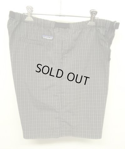 画像4: 90'S PATAGONIA  ベルト付き ナイロン リバーショーツ チェック柄 (VINTAGE)