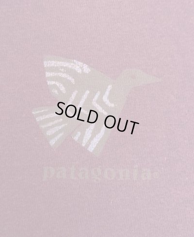画像6: 90'S PATAGONIA 黒タグ シングルステッチ 半袖 Tシャツ ダークパープル USA製 (VINTAGE)