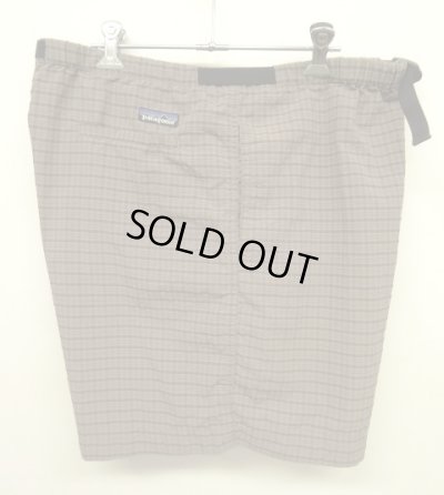 画像4: 90'S PATAGONIA  ベルト付き ナイロン リバーショーツ チェック柄 (VINTAGE)