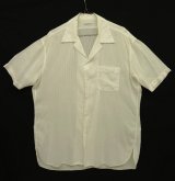 ユーロヴィンテージ ALEXANDRIE 半袖 オープンカラーシャツ ホワイト (VINTAGE)