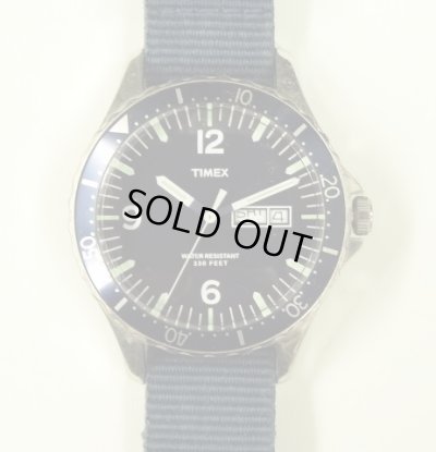 画像1: J.CREW x TIMEX ダイバーズウォッチ ネイビー (USED)