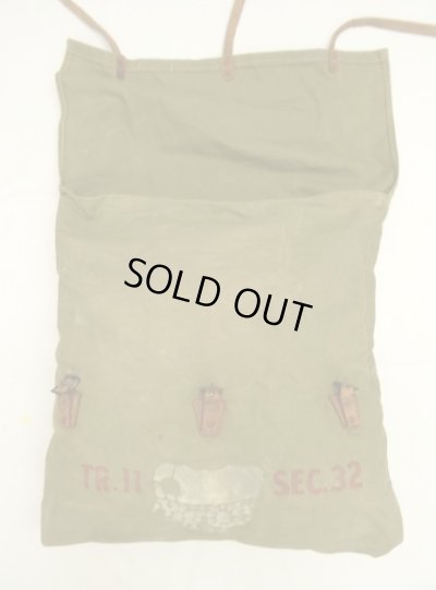 画像5: 50'S MONARCH BRAND "B.S.A." ヘビーキャンバス/レザー バックパック オリーブ (VINTAGE)