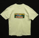 80'S LL Bean x Hanes シングルステッチ 半袖 Tシャツ ライトグリーン USA製 (VINTAGE)