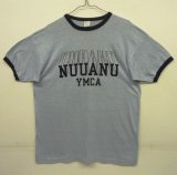 80'S CHAMPION "YMCA" トリコタグ リンガーTシャツ ブルー杢 USA製 (VINTAGE)