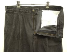 他の写真1: 90'S LEVIS ツータック デニム トラウザーズ ブラック W36L30 USA製 (VINTAGE)