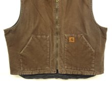 他の写真3: 90'S CARHARTT 裏地キルティング ダックベスト ダークブラウン (VINTAGE)