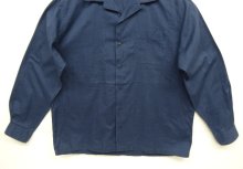 他の写真3: 90'S RALPH LAUREN "CORBRIDGE" コットン 長袖 オープンカラーシャツ ネイビー (VINTAGE)