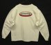 画像1: 90'S PATAGONIA 黒タグ オーバルロゴ バックプリント 長袖 Tシャツ ホワイト USA製 (VINTAGE) (1)