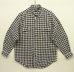 画像1: 90'S RALPH LAUREN "G.I.SHIRT" コットン 長袖 フランネルシャツ ギンガムチェック (VINTAGE) (1)