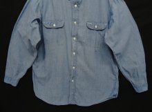 他の写真3: 70'S BIG MAC コットン100% シャンブレーシャツ ブルー (VINTAGE)