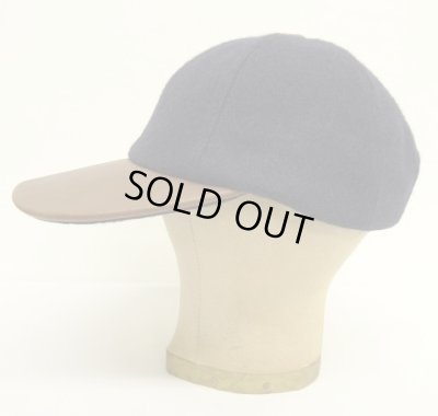 画像3: 90'S BANANA REPUBLIC 旧タグ ウール/レザー キャップ USA製 (DEADSTOCK)