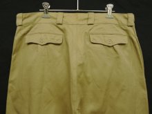 他の写真3: 50'S フランス軍 M52 プリーツ入り チノパンツ ベージュ (DEADSTOCK)