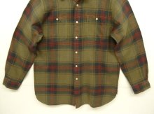 他の写真2: 90'S RALPH LAUREN "EMMOS" シルク/コットン/ウール チンスト＆マチ付き 長袖 ワークシャツ チェック柄 (VINTAGE)