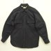 画像1: 80'S LL Bean "CHAMOIS CLOTH SHIRT" 長袖 シャモアクロスシャツ ネイビー USA製 (VINTAGE) (1)