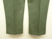 他の写真2: 80'S DICKIES チビタグ ツープリーツ ワークパンツ オリーブ W34L32 USA製 (VINTAGE)