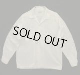 50'S PENNEYS "TOPFLIGHT" コットン オープンカラーシャツ ホワイト (VINTAGE)