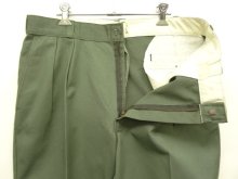 他の写真1: 80'S DICKIES チビタグ ツープリーツ ワークパンツ オリーブ W34L32 USA製 (VINTAGE)