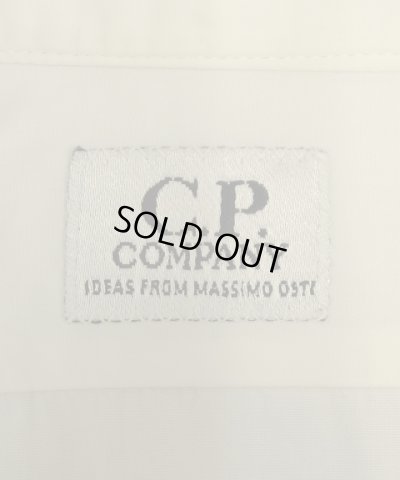 画像2: C.P.COMPANY "IDEAS FROM MASSIMO OSTI" ポプリンシャツ ホワイト イタリア製 (VINTAGE)