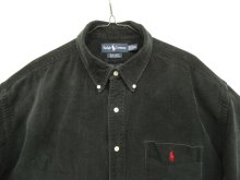 他の写真1: 90'S RALPH LAUREN "BIG SHIRT" コーデュロイ 長袖 BDシャツ ブラック (VINTAGE)