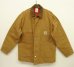 画像1: 80'S CARHARTT 裏地キルティング ダックジャケット ブラウン USA製 (VINTAGE) (1)