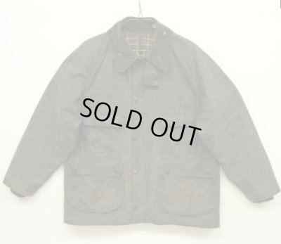 画像1: 80'S BARBOUR 3クレスト "4POCKET BEDALE" オイルドジャケット NAVY イングランド製 (VINTAGE)