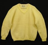 MEISTER KNIT Vネック ラグランスリーブ セーター ナチュラル オーストリア製 (VINTAGE) 