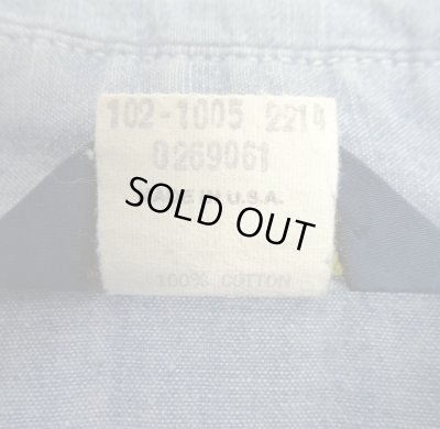 画像3: 80'S OSHKOSH B'GOSH コットン100% シャンブレーシャツ ブルー USA製 (VINTAGE)
