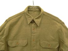 他の写真1: 40'S アメリカ軍 US ARMY マチ付き ウール フィールドシャツ カーキ (VINTAGE)