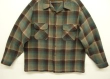 他の写真3: 70'S PENDLETON "BOARD SHIRT" ウール オープンカラーシャツ オンブレチェック USA製 (VINTAGE)
